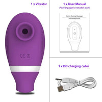 Vagina Sucking Vibrator Oral Tongue Blowing Suction Clitoris Stimulator Vibrators Sex Toys For Adult Women Masturbator Erotic