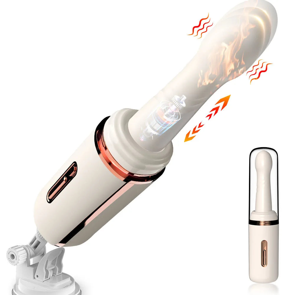 Pull and insert dildo vibrator Female G-spot anal dildo machine 7 vibratory thrust modes Intelligent heating couple anal toys