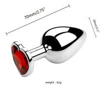 3 Size/set Metal Anal Plug for Women Men Couples Butt Plug Butt Toy Adult Game Masturbator Anal S/M/L Diamond Sex Toy for Adult