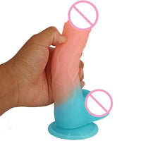 Luminous Silicone Material Dildos Fluorescent Fake Penis Big Dick Male Genitalia Sex Toy For 18 Adult Women Wife Gift Girlfriend