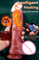 XXXL Huge Dildo Vibrator Dildo Heating Wireless Remote Telescopic Dildo Vibrator For Women Realistic Penis Swing Dick SexToys