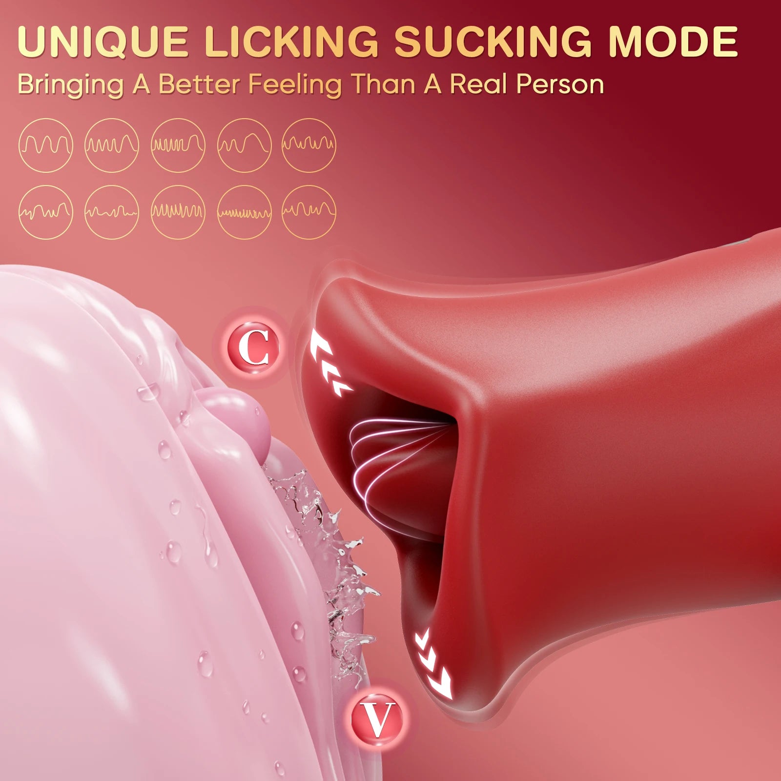 Sex Toy G Spot Vibrator for Women Clitoris Stimulator Dildo Vibrator Tongue Licking Vagina Vibration Masturbator Adult Toys 18+