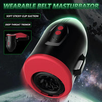 APP Control Automatic Thrusting Vibration Male Masturbators Cup,Wearable Strap Hands Free Masturbator Cup,Adult Sex Toys for Men