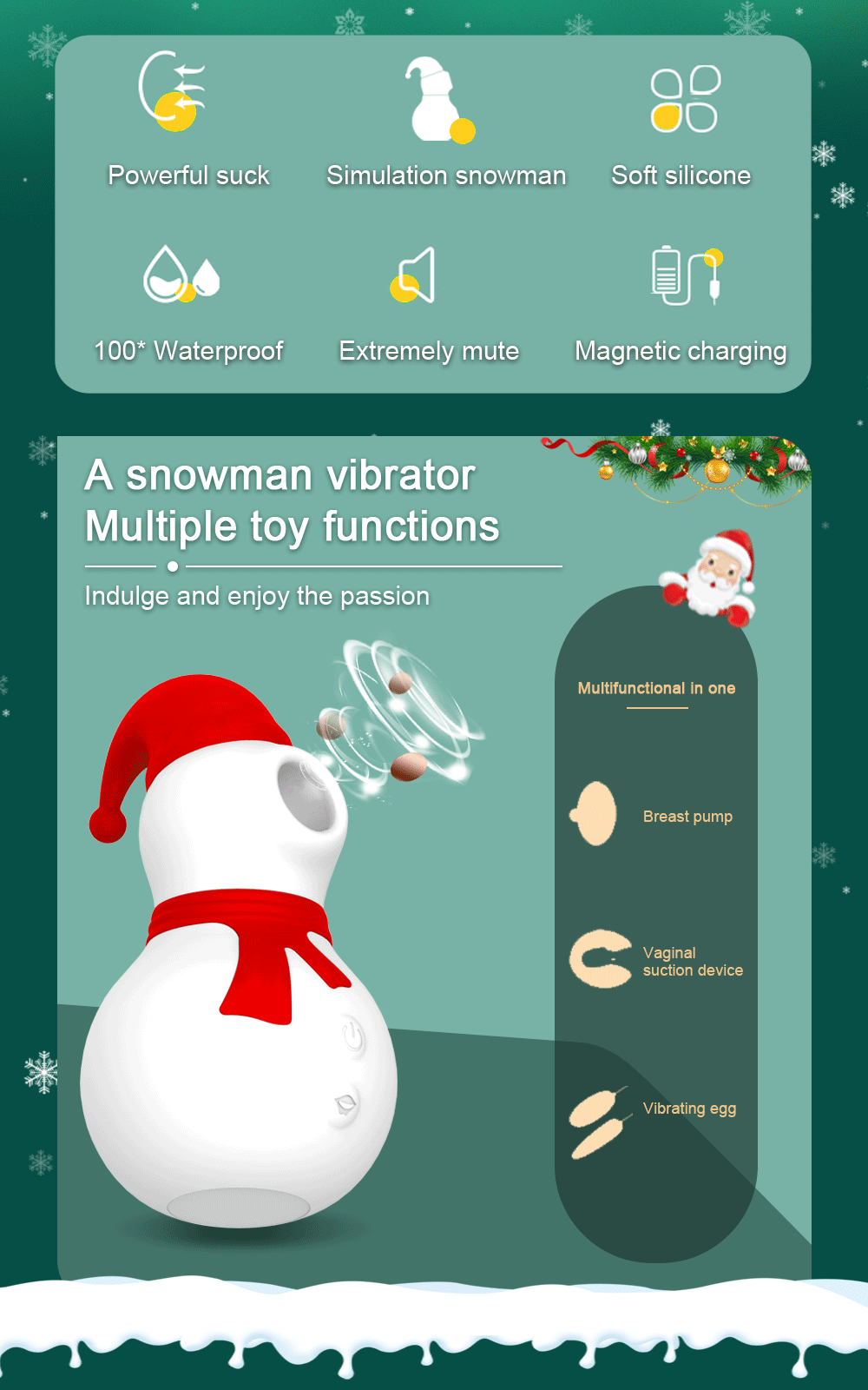 Clit Sucker Vibrator for Women Clitoris Nipples Stimulator Sucking Female Masturbator Christmas Gift Sex Toy for Women 18+