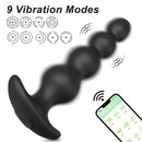 360° Rotation Anal Beads  Vibrating Butt Plug Vibrator Male Prostate Massager Anal Plug Stimulator Sex Toys for Women Men