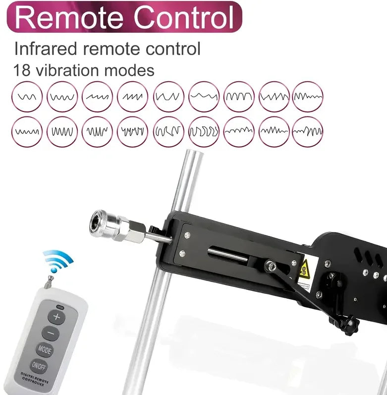 ROUGH BEAST Sex Machine for Women Wireless Mute Masturbation Machine with Dildo Vac-U-Lock Attachment 70W Power Sex Toys Man