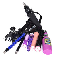 ROUGH BEAST Sex Machine for Women Automatic Men Hand Free Masturbation Machine With 3XLR Dildos Attachments Telescopic Sex Toys