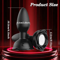 360° Rotation LED Butt Plug for Men Wiggle Vibrating Prostate Massager Gay APP Anal Vibrator Anal Plug Sex Toy for Couples