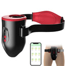 APP Control Automatic Thrusting Vibration Male Masturbators Cup,Wearable Strap Hands Free Masturbator Cup,Adult Sex Toys for Men