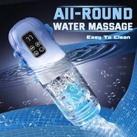 Automatic Male Masturbator Penis Pump Realistic Electric Stroker Sucking Vibrator Thrusting Rotating Licking Sex Toys for Men