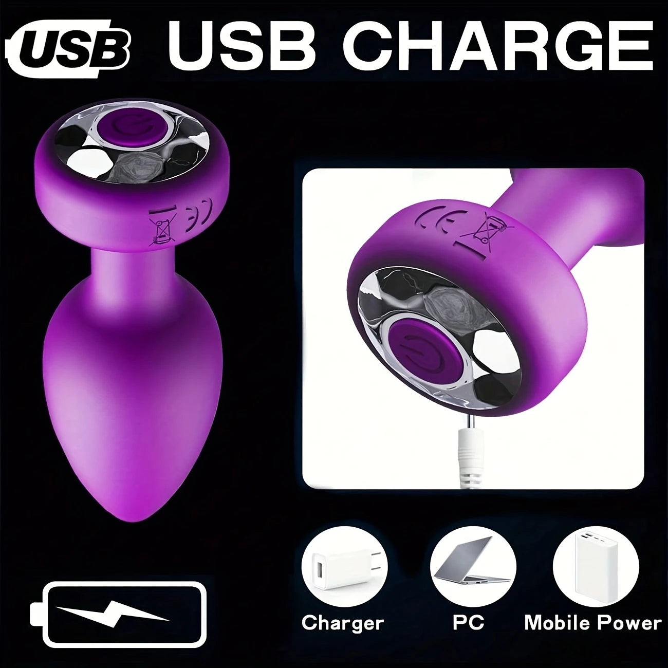 Wireless Remote 10 Frequency Anal Vibrator Adult Masturbation Butt Plug Intimate  Massage Sex Toy Adult Supplies Anal Plug 18+