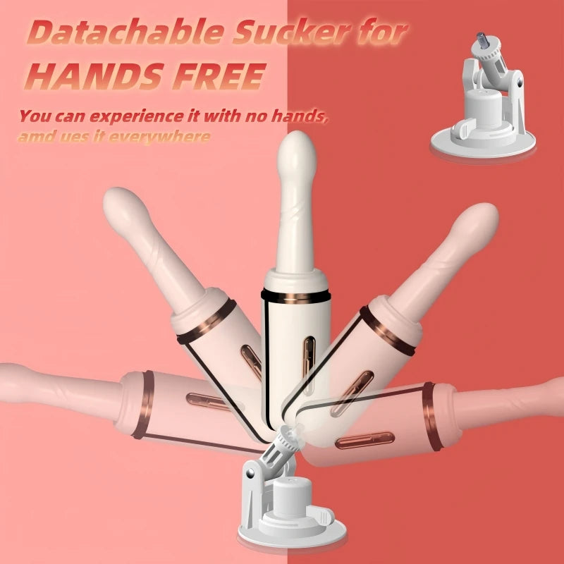 Pull and insert dildo vibrator Female G-spot anal dildo machine 7 vibratory thrust modes Intelligent heating couple anal toys