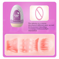 Portable Mini Masturbation Egg Cup Realistic Vagina Penis Massager Sex Toys for Men Adult 18+ Realistic Vagina Anus Stimulator