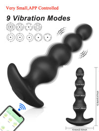 360° Rotation Anal Beads  Vibrating Butt Plug Vibrator Male Prostate Massager Anal Plug Stimulator Sex Toys for Women Men