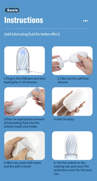 Heated Temperature Controlled Male Masturbation Trainer Cup with Manual Free Drawing Insertion for Climax Self-Pleasure  NM