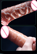 Wearable Realistic Dildo Sliding Skin Testicles Anal Vagina Sexy sex toys Adult Masturbation Big Penis For Women Sex Toys Dildos