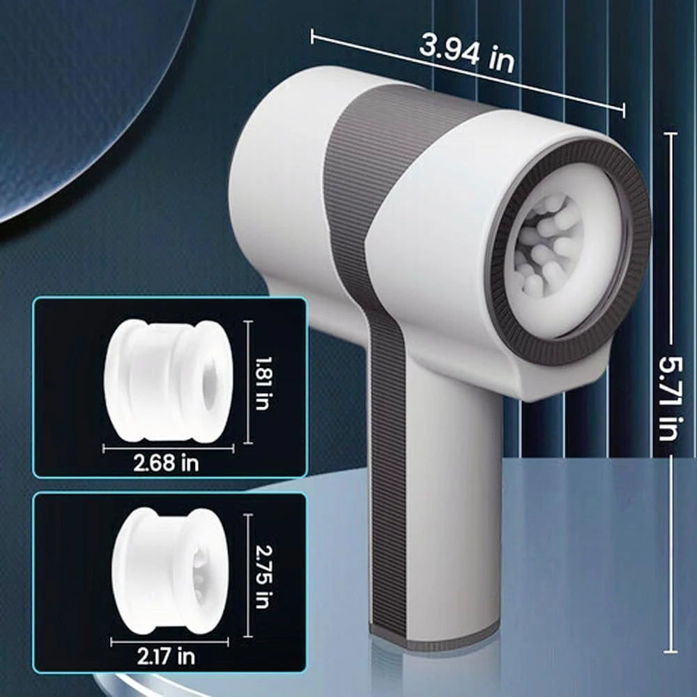 Male Masturbation Cup Handle Design Dual-sleeve Automatic Telescopic Rotating Vibrating Blowjob Sex Toys Penis Stroker For Men