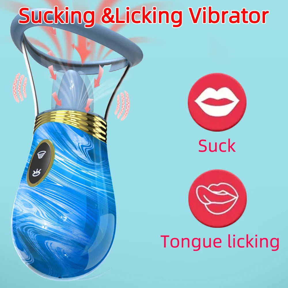 1pc Powerful Sucking Vibrators for Women Sucker Oral Vacuum Clitoris Nipple Stimulator Massager Goods for Adults 18 Sex Toys