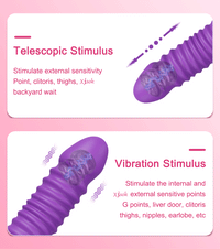Automatic Telescopic Thrusting Realistic Dildo Vibrator for Women Sex Machine G Spot Clitoral Anal Stimulation Sex Toys Adult 18