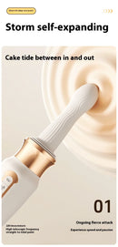 Automatic Telescopic Thrust Gun Vibrator Women Sex Toys Adult Sex Machine Dildo Rechargeable Silicone Vibrator Female Sex Machin