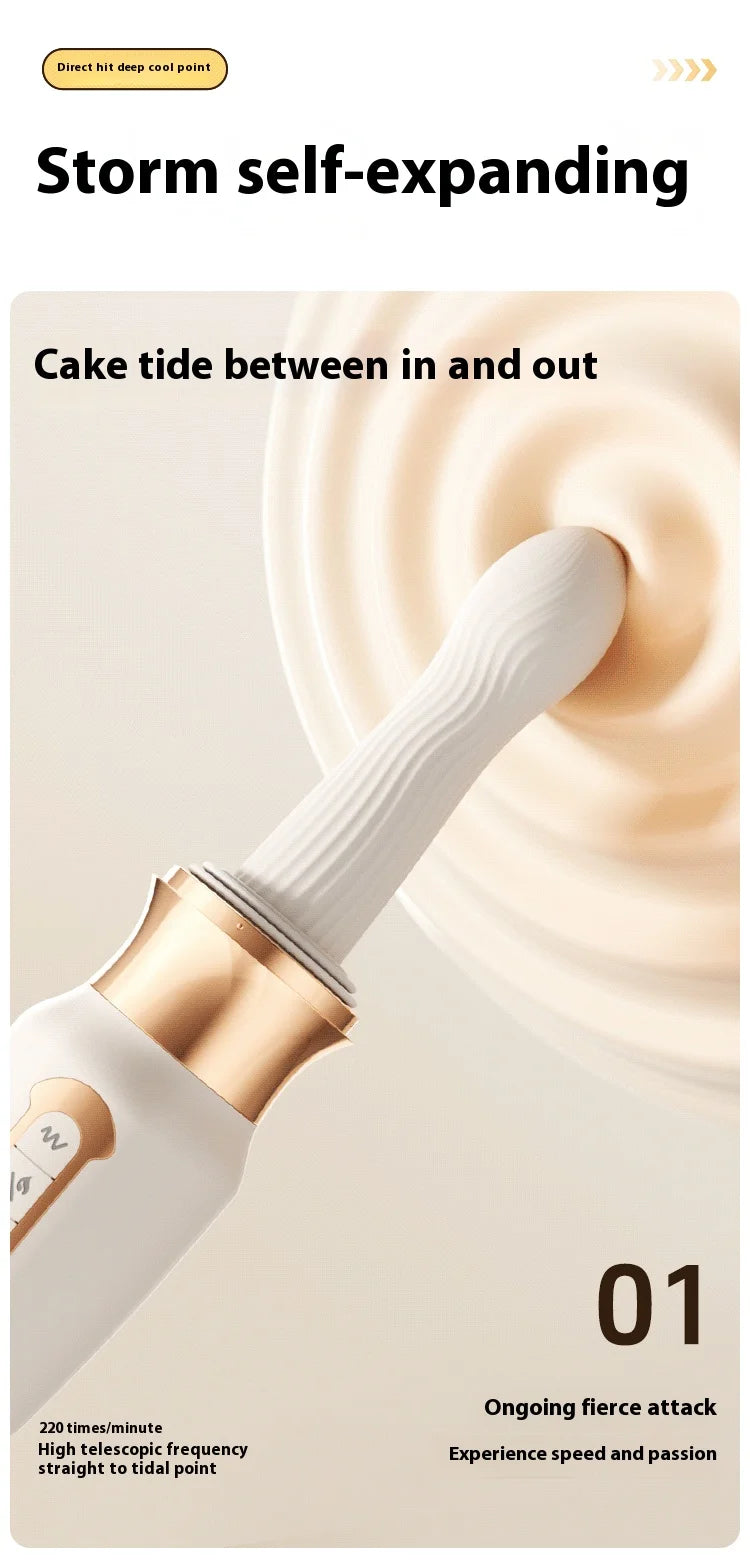 Automatic Telescopic Thrust Gun Vibrator Women Sex Toys Adult Sex Machine Dildo Rechargeable Silicone Vibrator Female Sex Machin