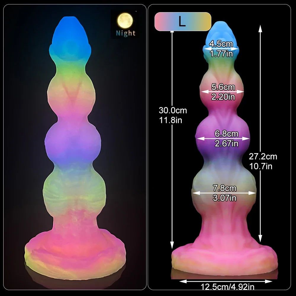 Dog Dildos Women Sex Toys Realistic Dildo Fake Animal Penis Silicone Anal Beads Plug G-spot/prostate Massage Huge Anal Dildo