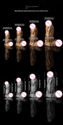 JYBL Warrior Platinum Soft Plug Dildos Silicone Sex Toys for Couples Unisex Phthalate-Free Vibrating