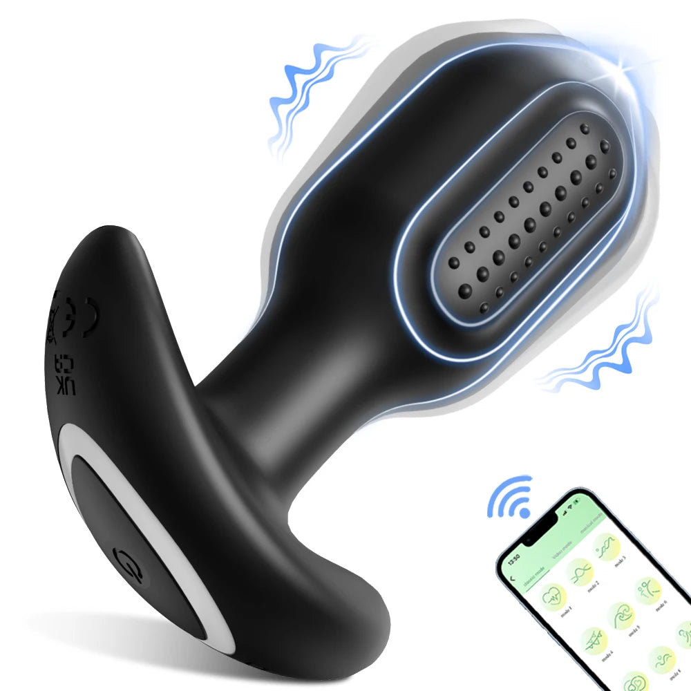 APP Bluetooth Control Anal Plug Vibrator Gay Anal Toy Butt Plug Stimulator Masturbation Tool Penetration Anal Vibrator Man Women