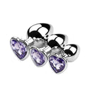 3 Size/set Metal Anal Plug for Women Men Couples Butt Plug Butt Toy Adult Game Masturbator Anal S/M/L Diamond Sex Toy for Adult