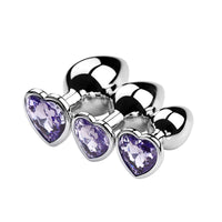 3 Size/set Metal Anal Plug for Women Men Couples Butt Plug Butt Toy Adult Game Masturbator Anal S/M/L Diamond Sex Toy for Adult