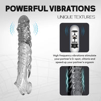 Male Enlargement Delay Vibrators  Penis Sleeve Extensions Condom Cock Ring Vibrating Clits Massager Sexy Adult Sex Toys For Men