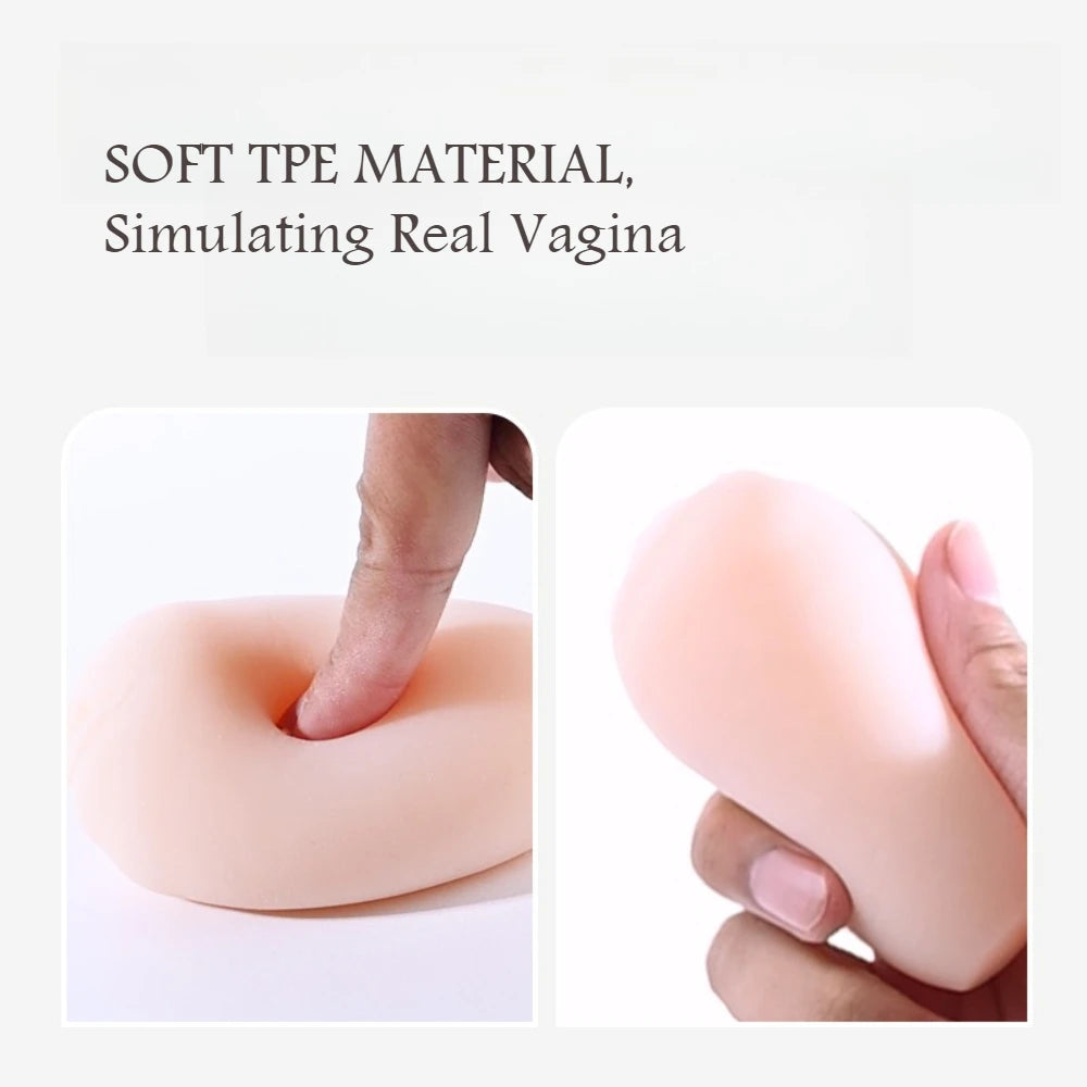 Portable Mini Masturbation Egg Cup Realistic Vagina Penis Massager Sex Toys for Men Adult 18+ Realistic Vagina Anus Stimulator