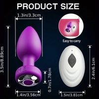 Wireless Remote 10 Frequency Anal Vibrator Adult Masturbation Butt Plug Intimate  Massage Sex Toy Adult Supplies Anal Plug 18+