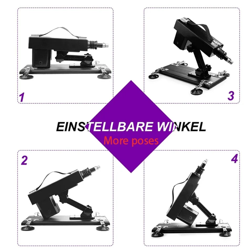 ROUGH BEAST Sex Machine for Women Automatic Men Hand Free Masturbation Machine With 3XLR Dildos Attachments Telescopic Sex Toys