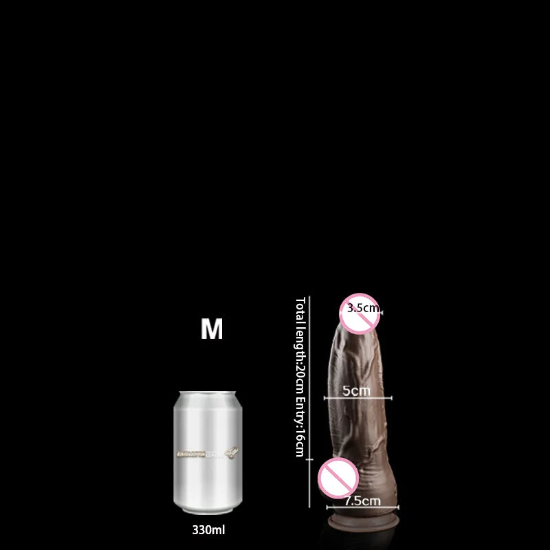 JYBL TITAN Liquid Silicone Dildo Soft Plug Adult Toy for Men Realistic Design Vibrating Option Available in Multiple Sizes