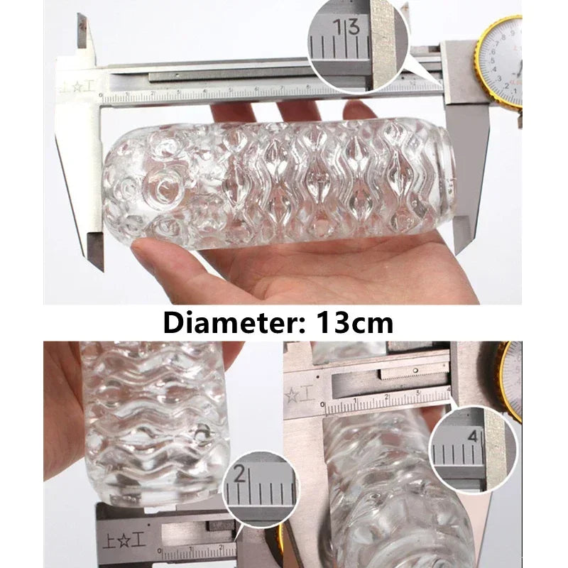 Glans Sucking Delay Exerciser Transparent Male Masturbator Cup Pussy Vaginal Sex Toys Adults Erotic for Men Penis Pump Man Gift