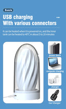 Heated Temperature Controlled Male Masturbation Trainer Cup with Manual Free Drawing Insertion for Climax Self-Pleasure  NM