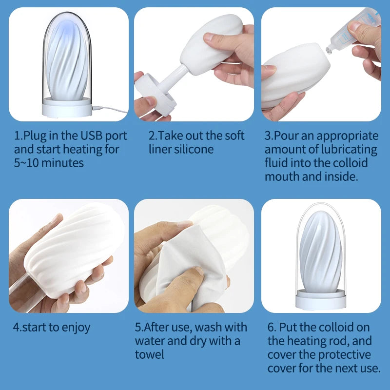 Heated Temperature Controlled Male Masturbation Trainer Cup with Manual Free Drawing Insertion for Climax Self-Pleasure  NM