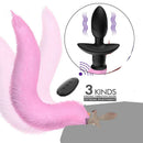 Real Fox Tail Anal Plug Vibrator Cosplay Remote Control Swing Butt Plug Female Masturbator Clitoris Stimulator Sex Toy for Woman