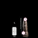 JYBL TITAN Liquid Silicone Dildo Soft Plug Adult Toy for Men Realistic Design Vibrating Option Available in Multiple Sizes