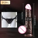 Wearable Realistic Dildo Sliding Skin Testicles Anal Vagina Sexy sex toys Adult Masturbation Big Penis For Women Sex Toys Dildos
