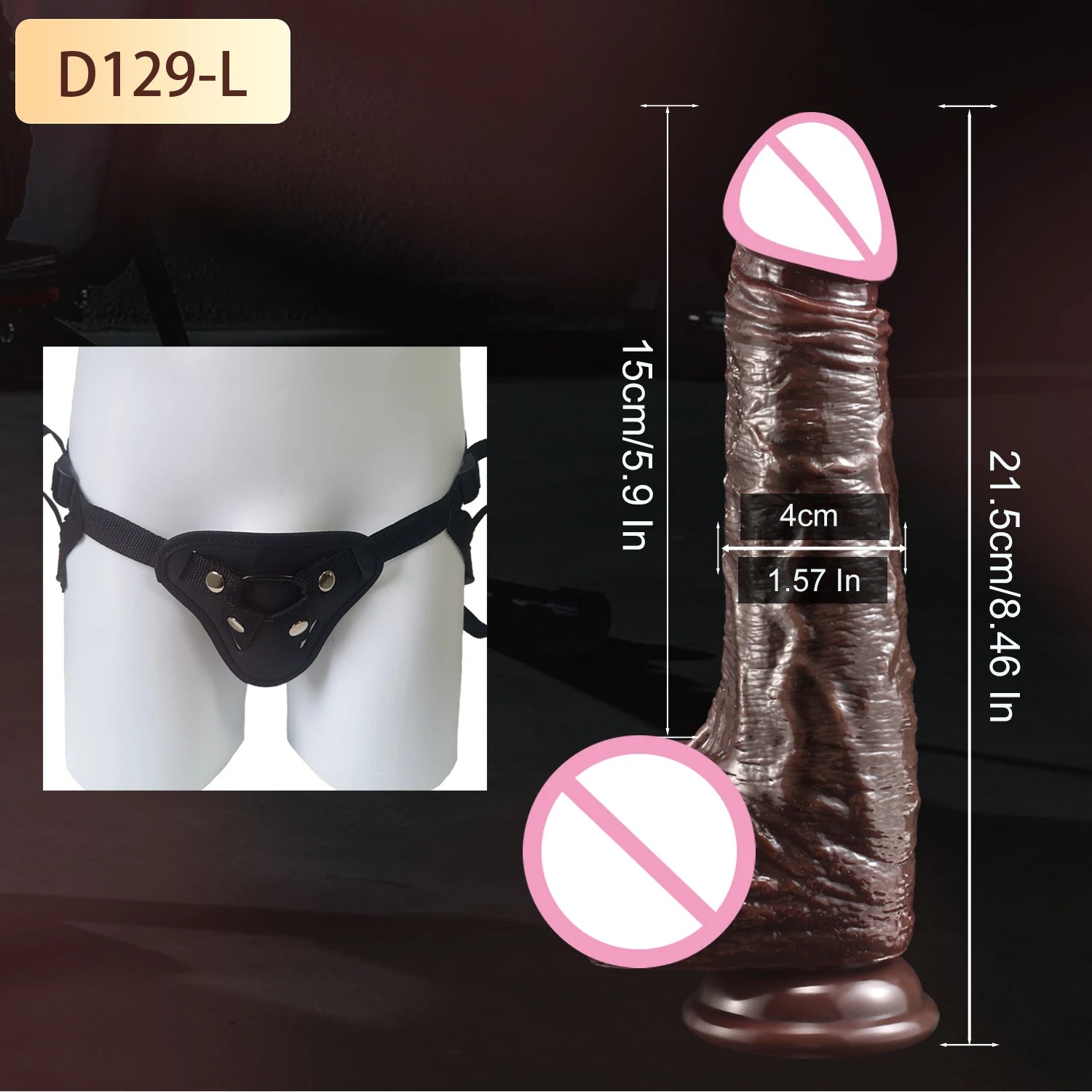 Wearable Realistic Dildo Sliding Skin Testicles Anal Vagina Sexy sex toys Adult Masturbation Big Penis For Women Sex Toys Dildos