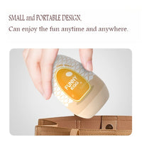 Portable Mini Masturbation Egg Cup Realistic Vagina Penis Massager Sex Toys for Men Adult 18+ Realistic Vagina Anus Stimulator