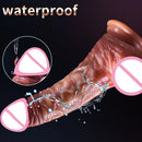 Wearable Realistic Dildo Sliding Skin Testicles Anal Vagina Sexy sex toys Adult Masturbation Big Penis For Women Sex Toys Dildos