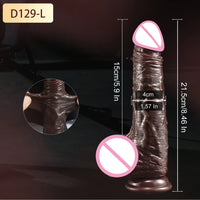 Wearable Realistic Dildo Sliding Skin Testicles Anal Vagina Sexy sex toys Adult Masturbation Big Penis For Women Sex Toys Dildos
