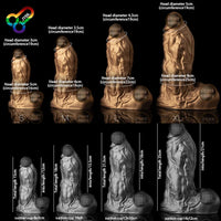 JYBL Warrior Platinum Soft Plug Dildos Silicone Sex Toys for Couples Unisex Phthalate-Free Vibrating