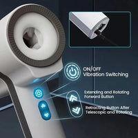 Male Masturbation Cup Handle Design Dual-sleeve Automatic Telescopic Rotating Vibrating Blowjob Sex Toys Penis Stroker For Men