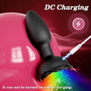 360° Rotation LED Butt Plug for Men Wiggle Vibrating Prostate Massager Gay APP Anal Vibrator Anal Plug Sex Toy for Couples