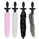 Real Fox Tail Anal Plug Vibrator Cosplay Remote Control Swing Butt Plug Female Masturbator Clitoris Stimulator Sex Toy for Woman