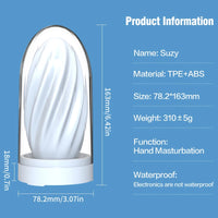 Heated Temperature Controlled Male Masturbation Trainer Cup with Manual Free Drawing Insertion for Climax Self-Pleasure  NM